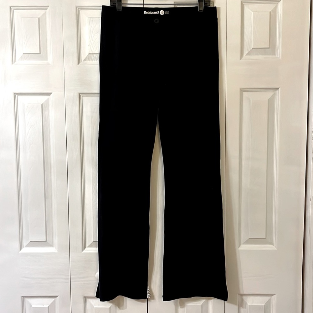 Betabrand work yoga, pants, size large black